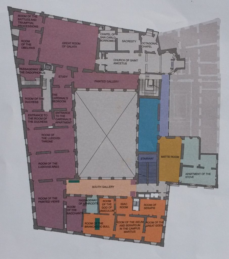 mappa primo piano Palazzo Altemps